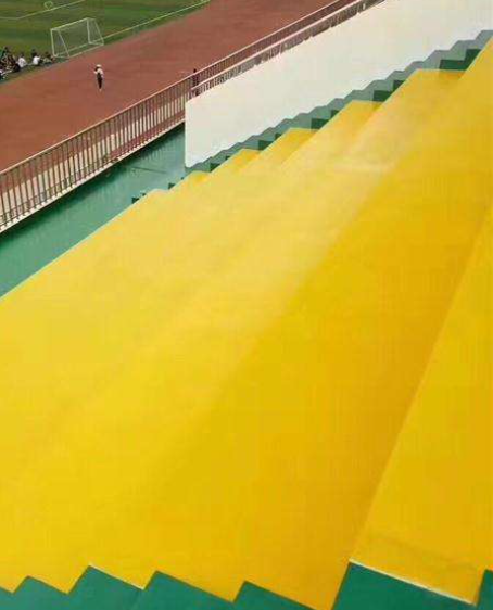 固原球场台阶翻新修补改造